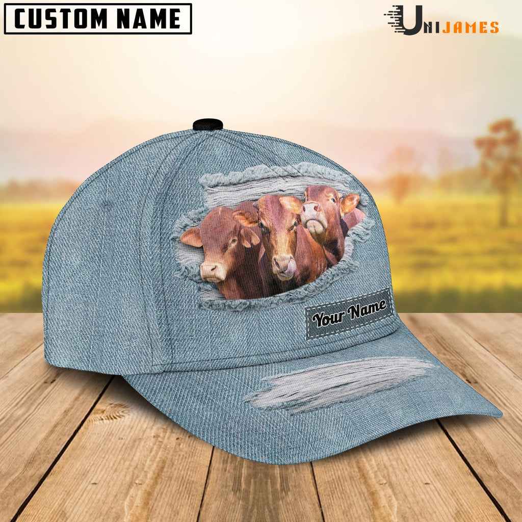 Beefmaster Jeans Style Pattern Customized Name Cap
