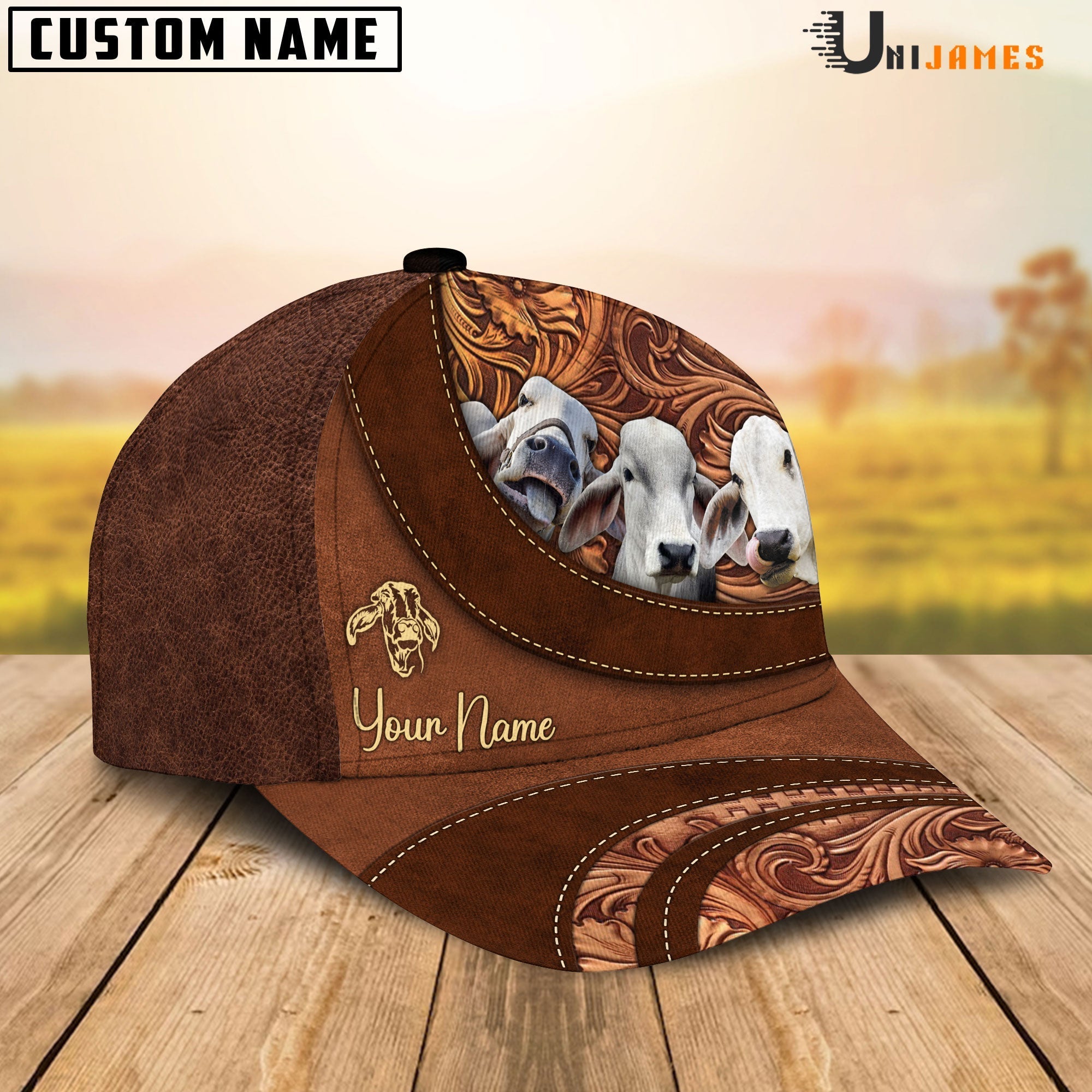 Brahman Farming Life Customized Name Cap