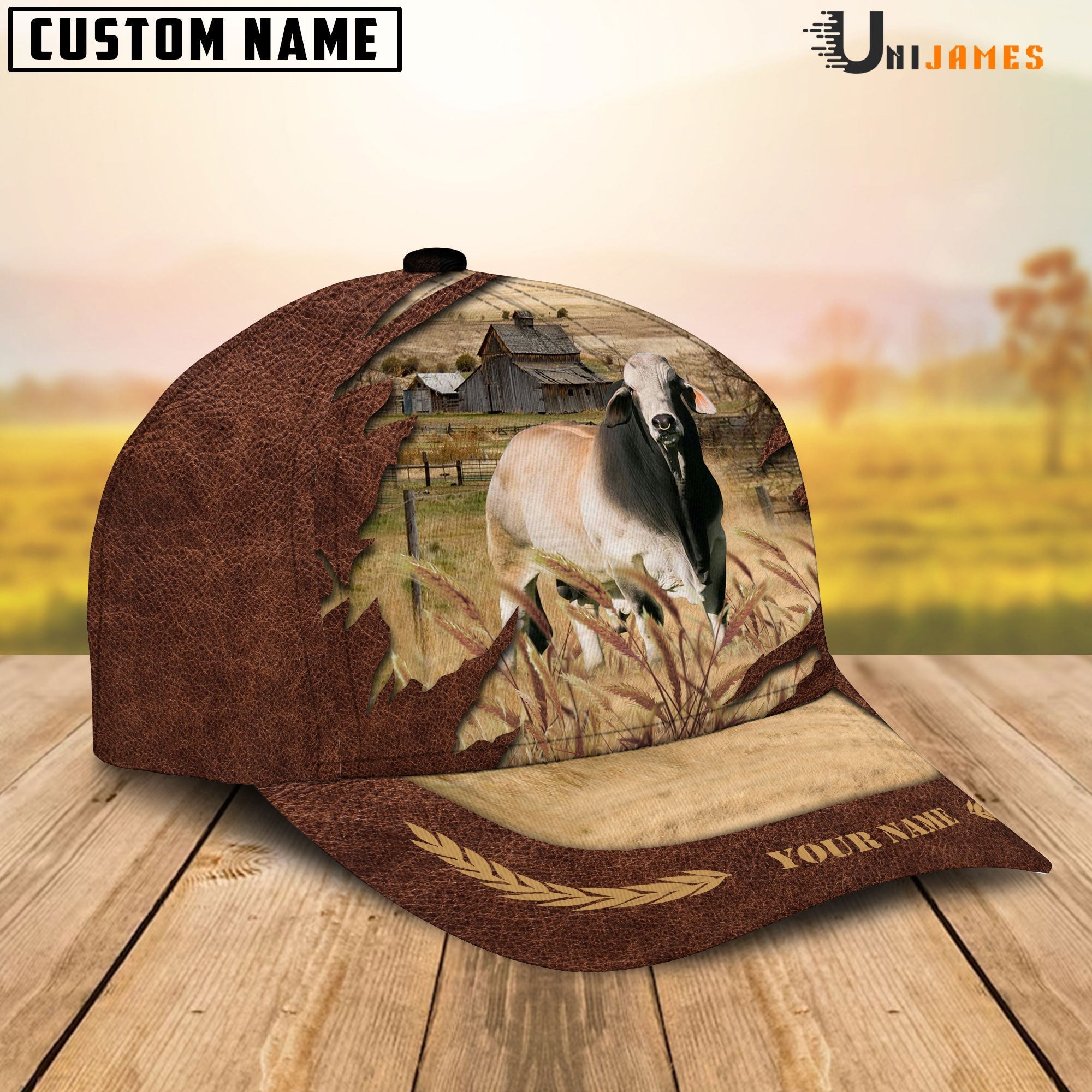Brahman Meadow Life Customizes Name Cap