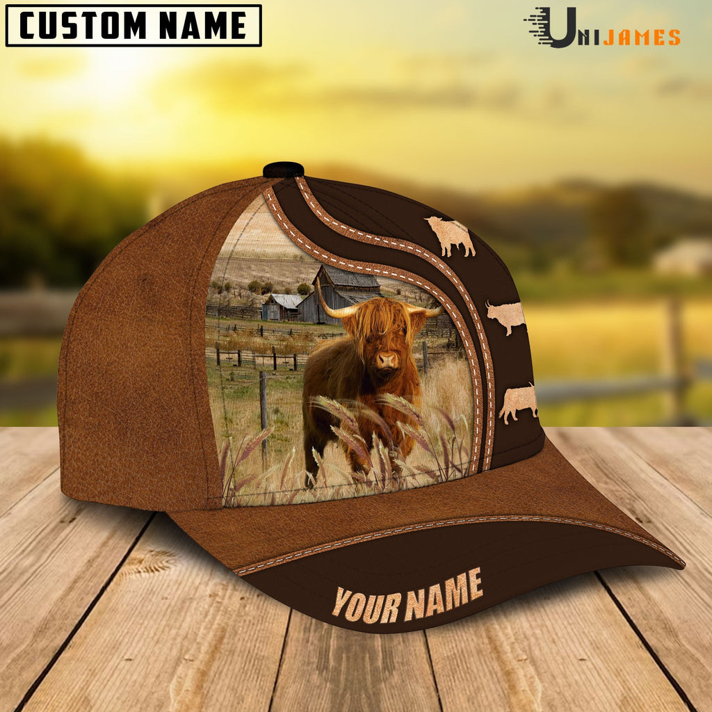 Highland Farming Life Customized Name Cap