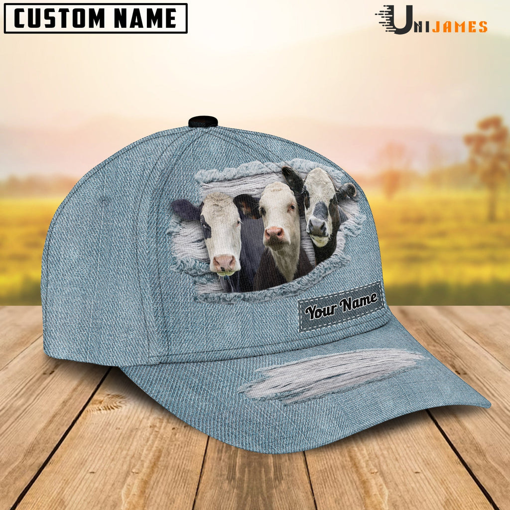 Black Baldy Jeans Style Pattern Customized Name Cap