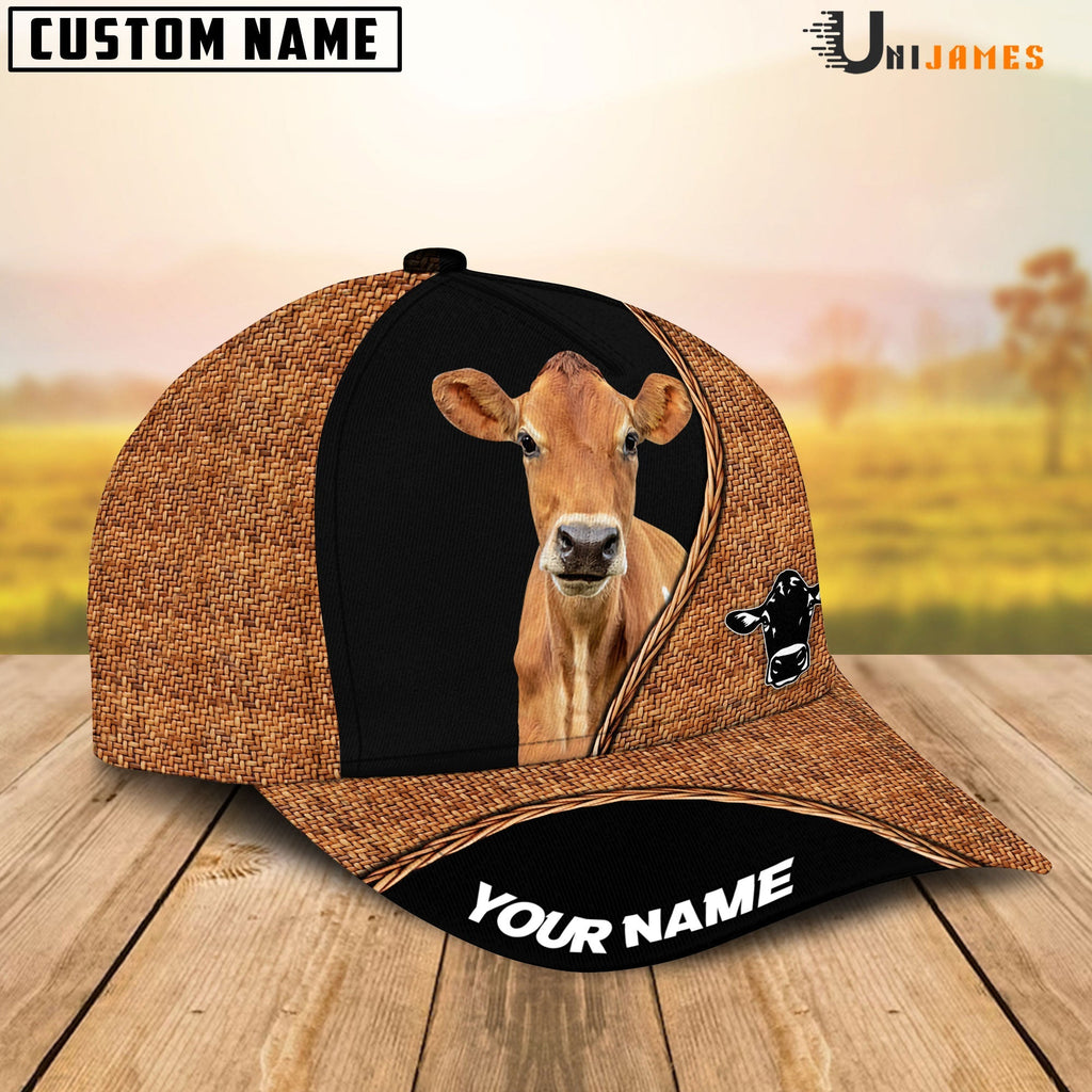 Jersey Rattan Pattern Customized Name Cap