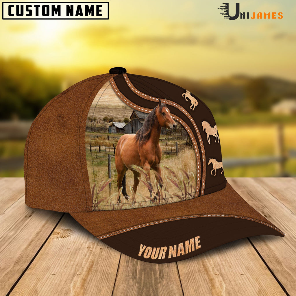 Horse Farming Life Customized Name Cap