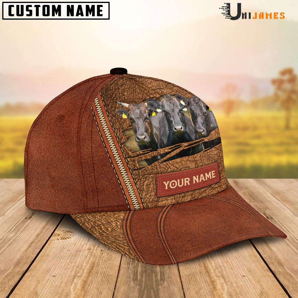 Wagyu Happy Face Cattle Customized Name Cap
