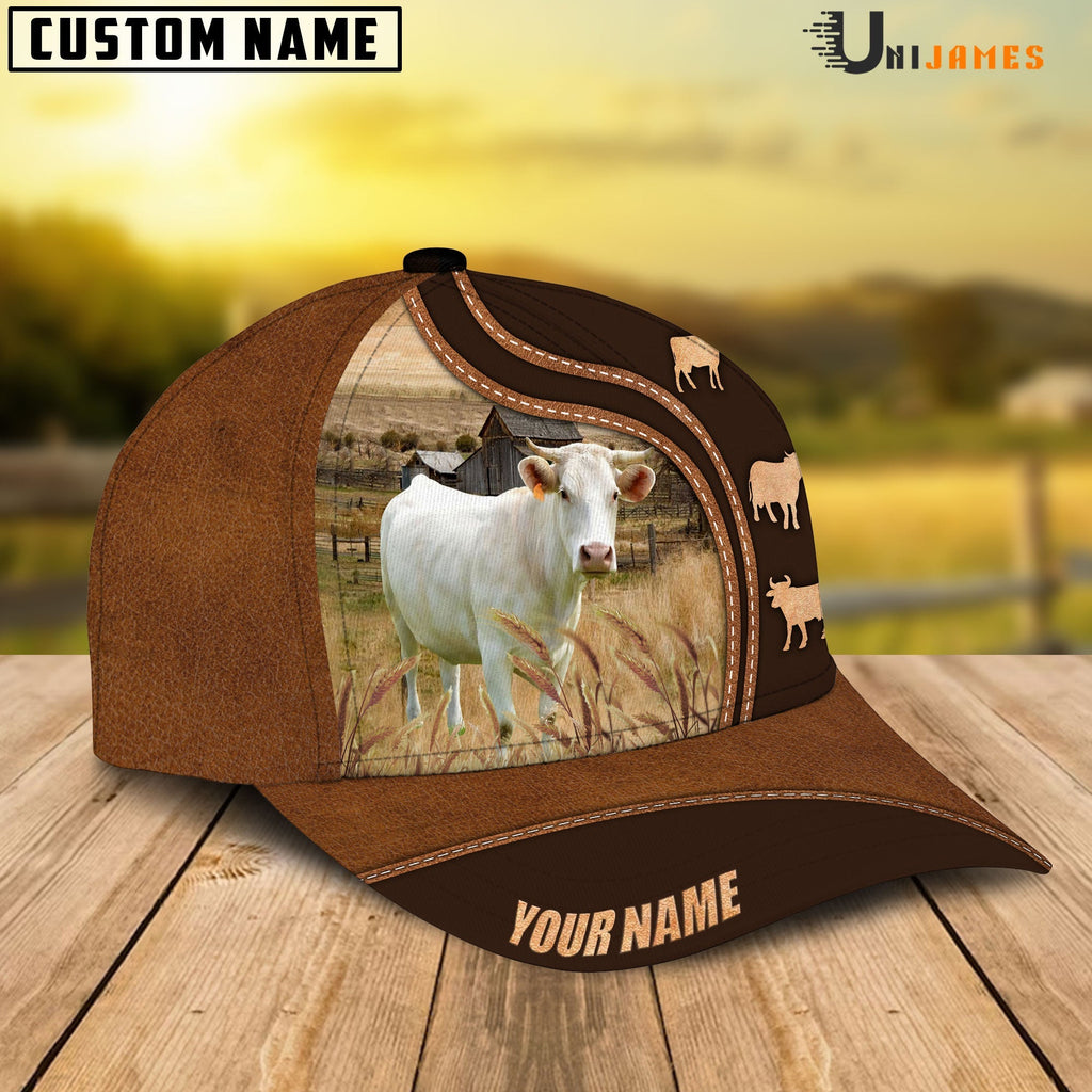 Charolais Farming Life Customized Name Cap