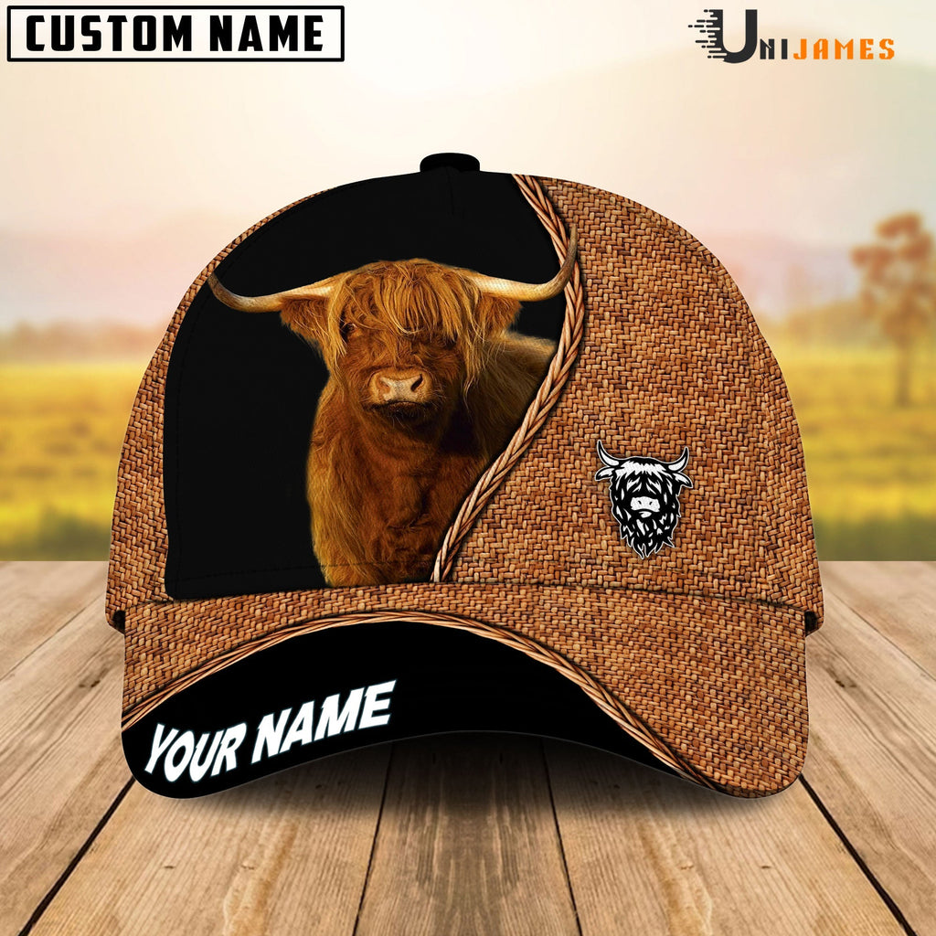 Highland Rattan Pattern Customized Name Cap
