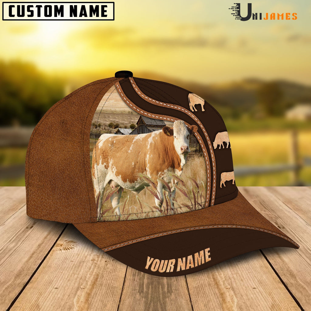 Simmental Farming Life Customized Name Cap