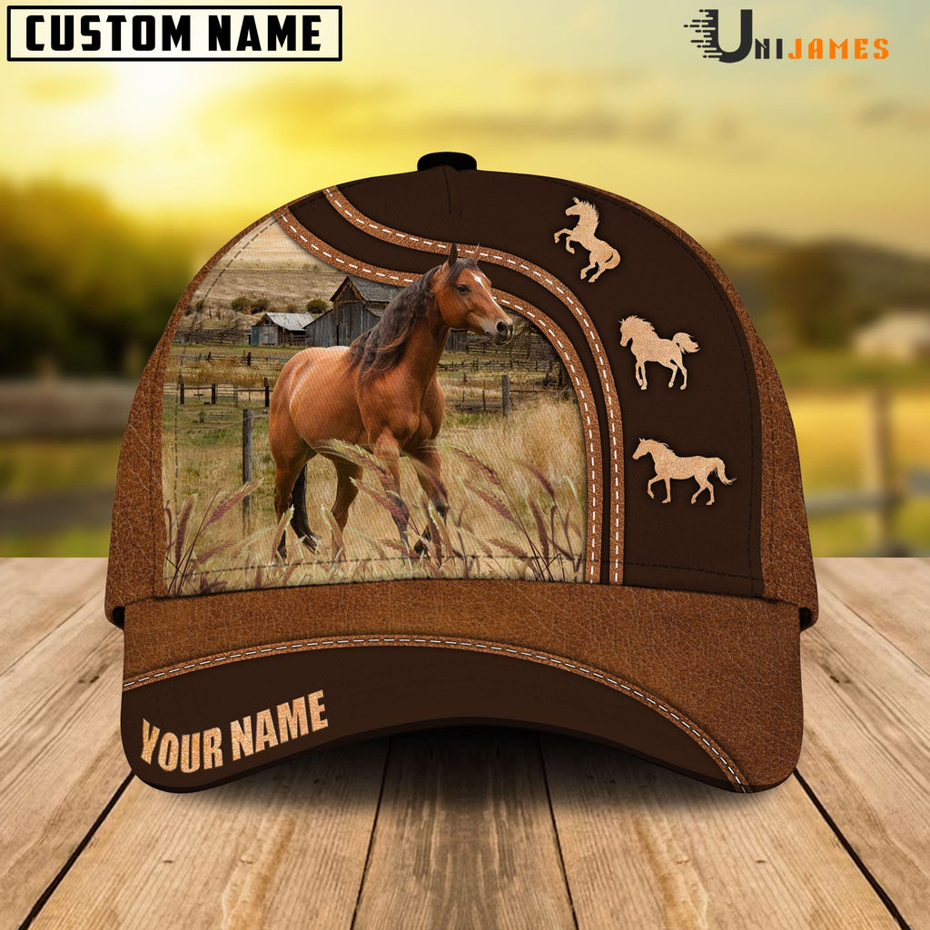 Horse Farming Life Customized Name Cap