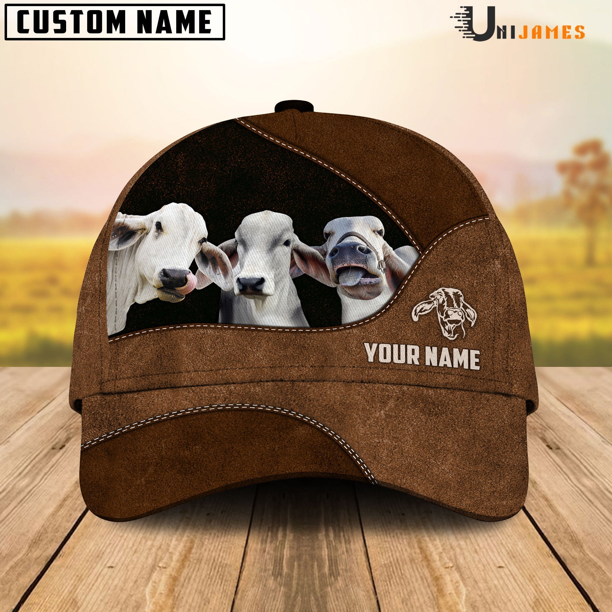 Brahman Happiness Farming Life Customized Name Cap