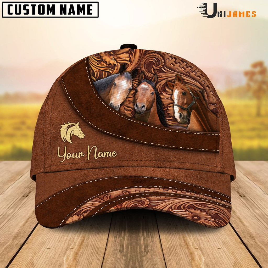 Horse Farming Life Customized Name Cap