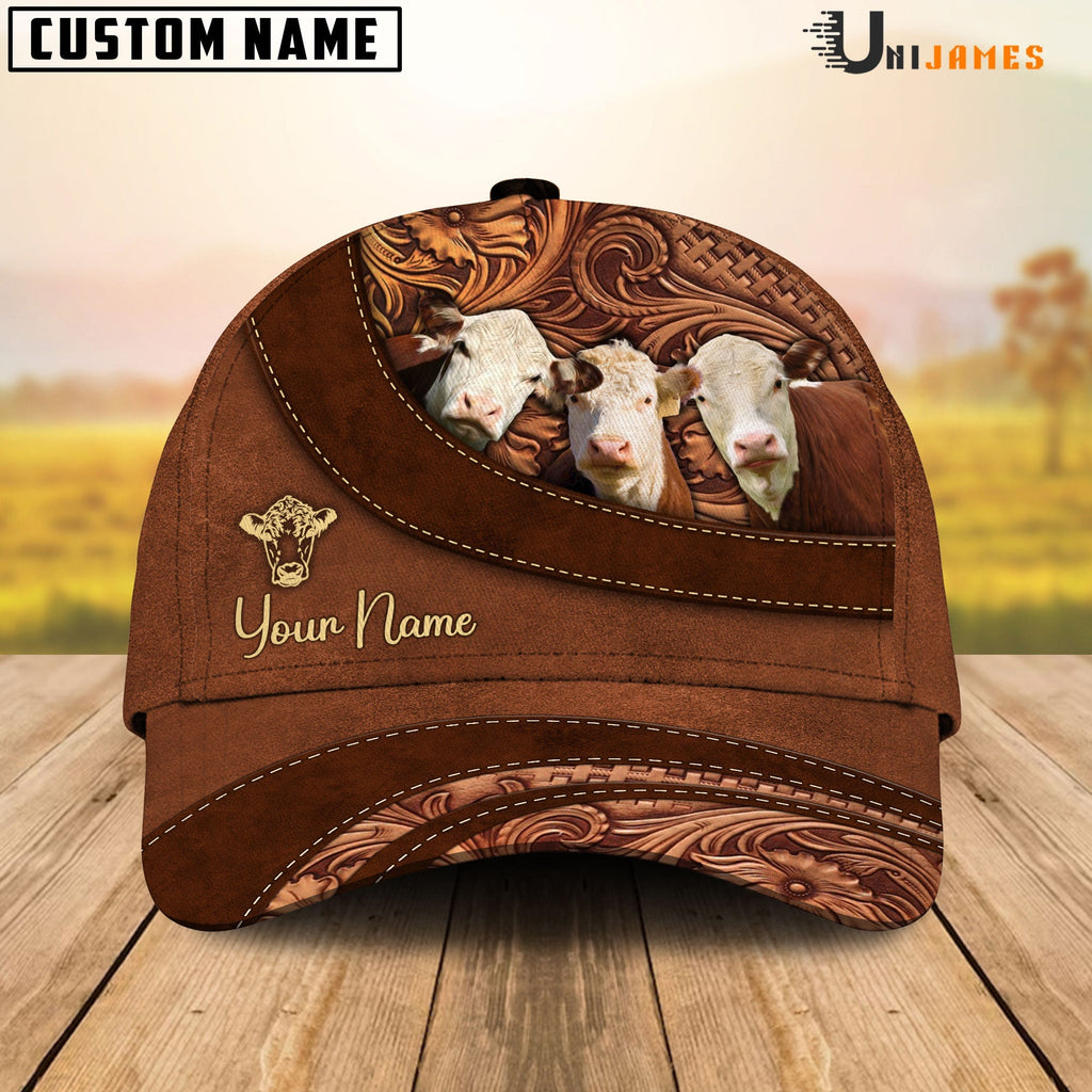 Hereford Farming Life Customized Name Cap