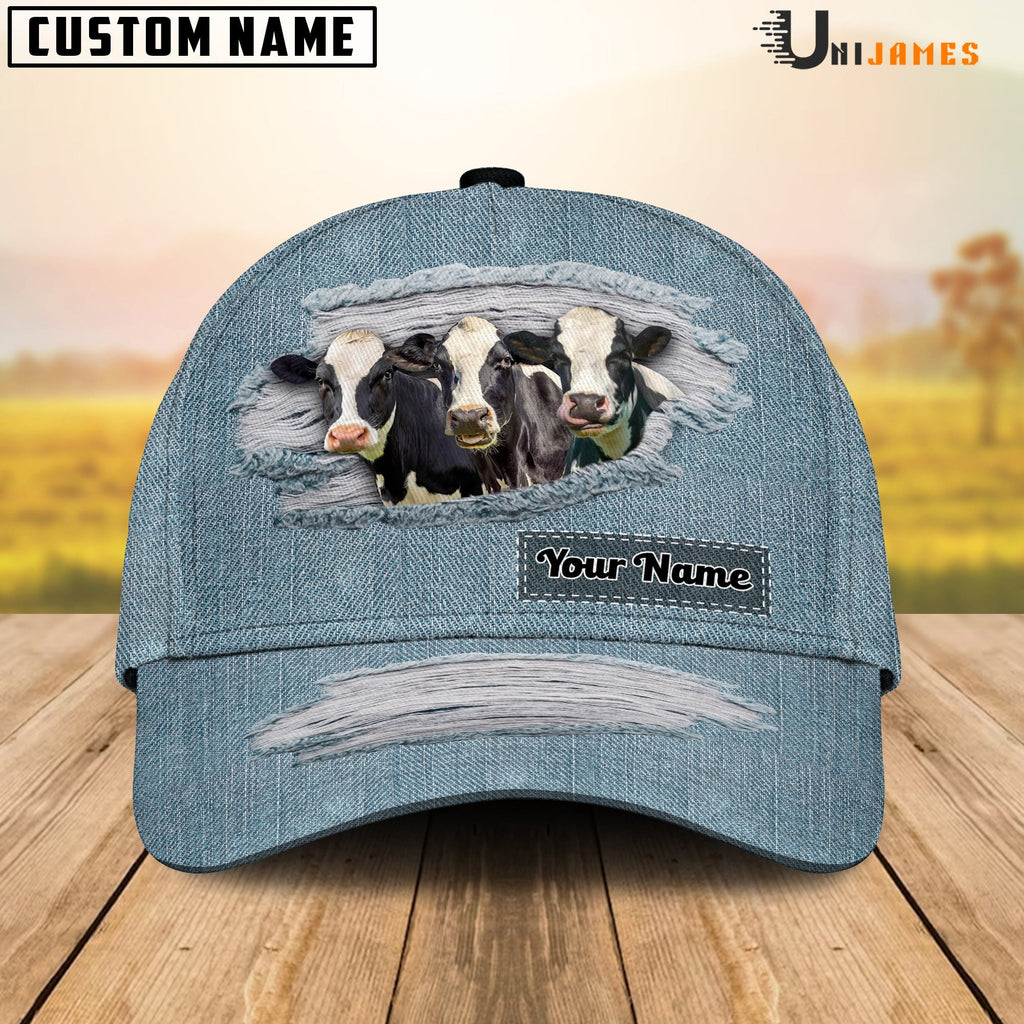 Holstein Jeans Style Pattern Customized Name Cap