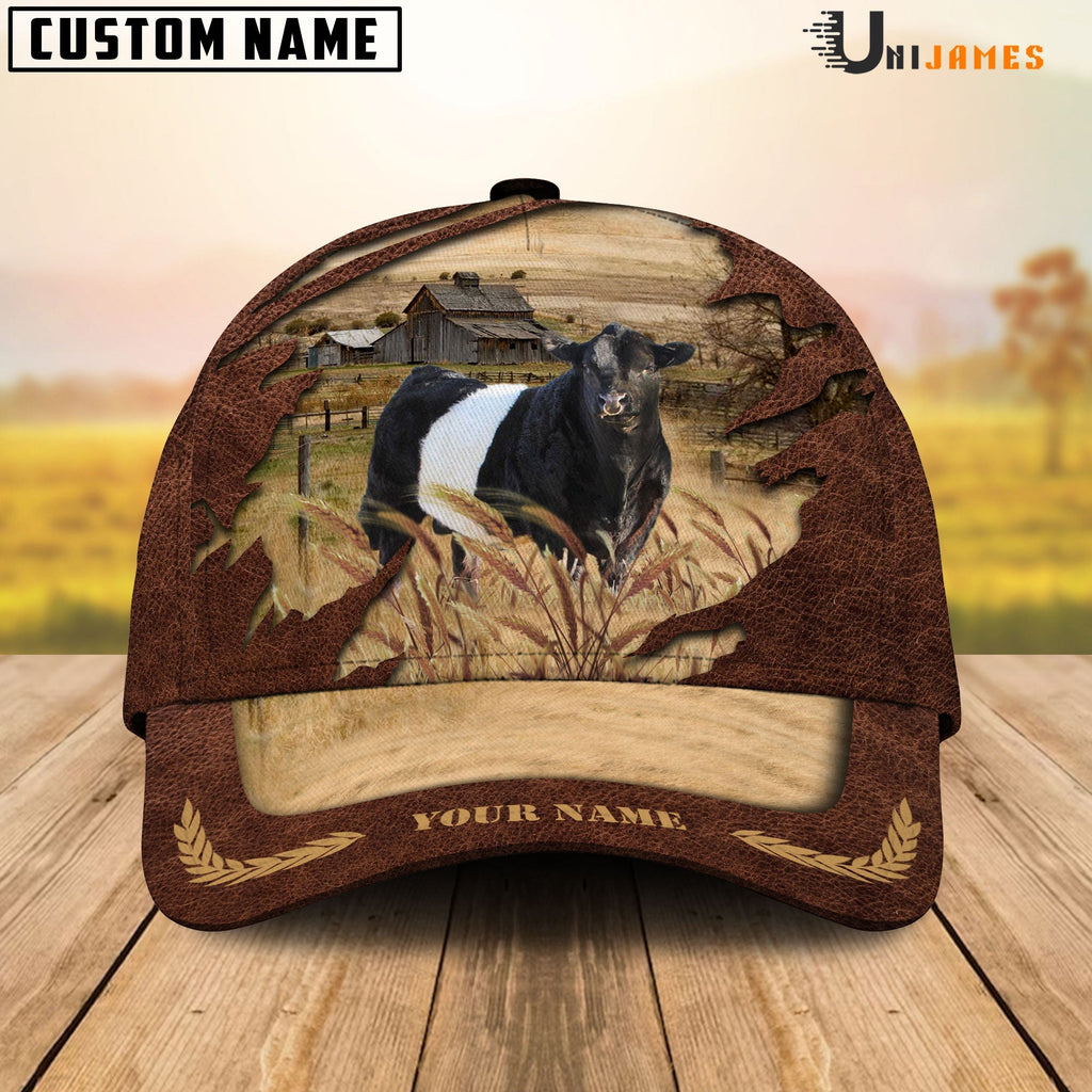 Belted Galloway Meadow Life Customizes Name Cap