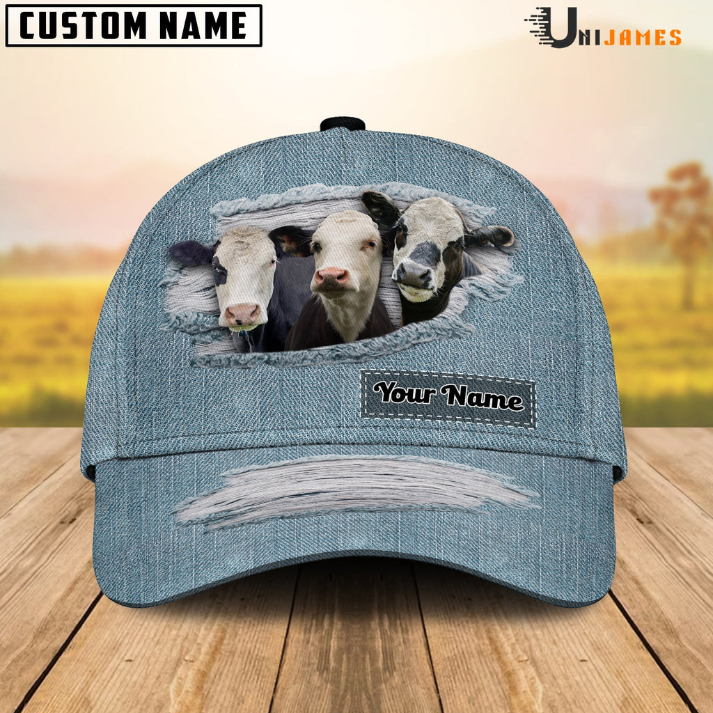 Black Baldy Jeans Style Pattern Customized Name Cap