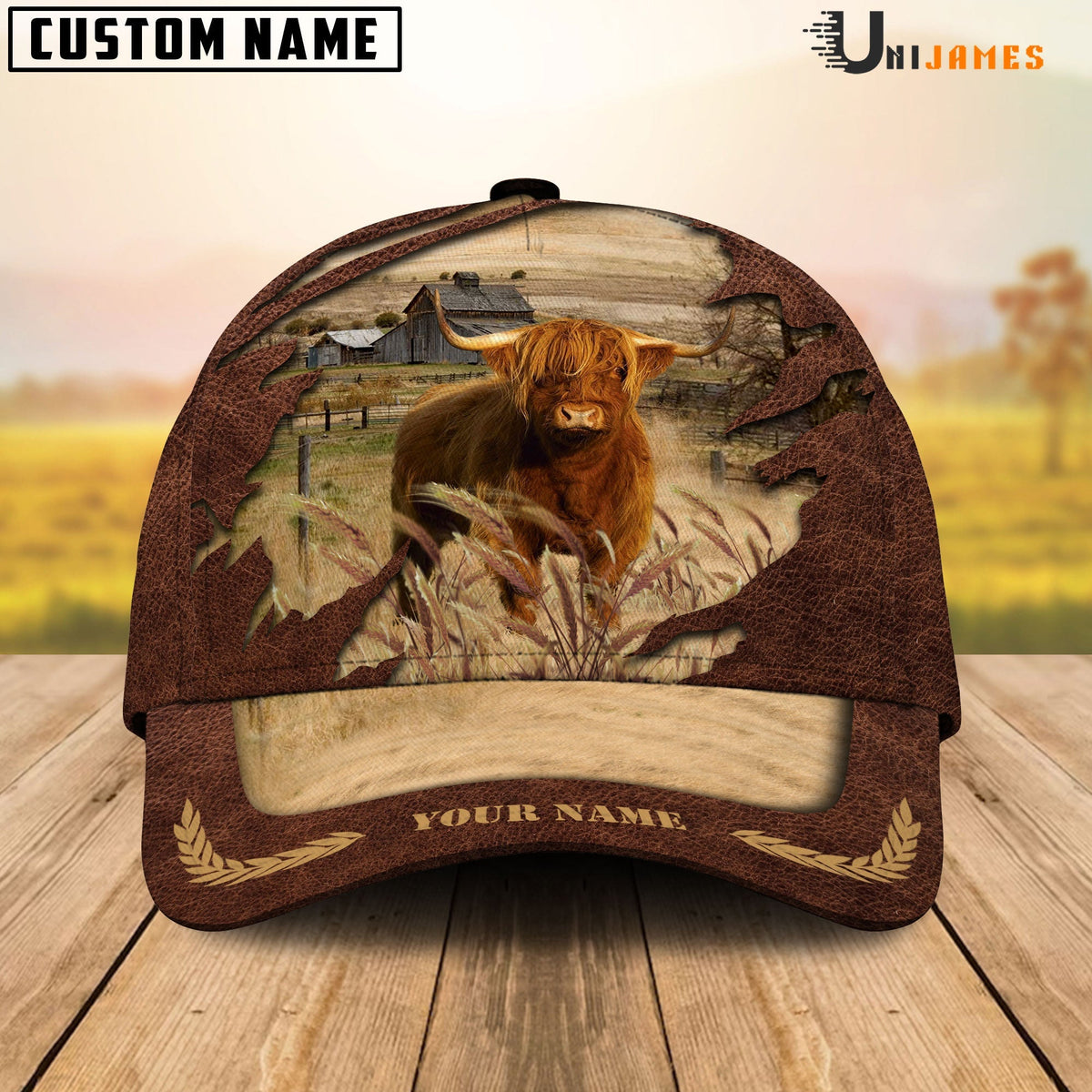 Highland Meadow Life Customizes Name Cap