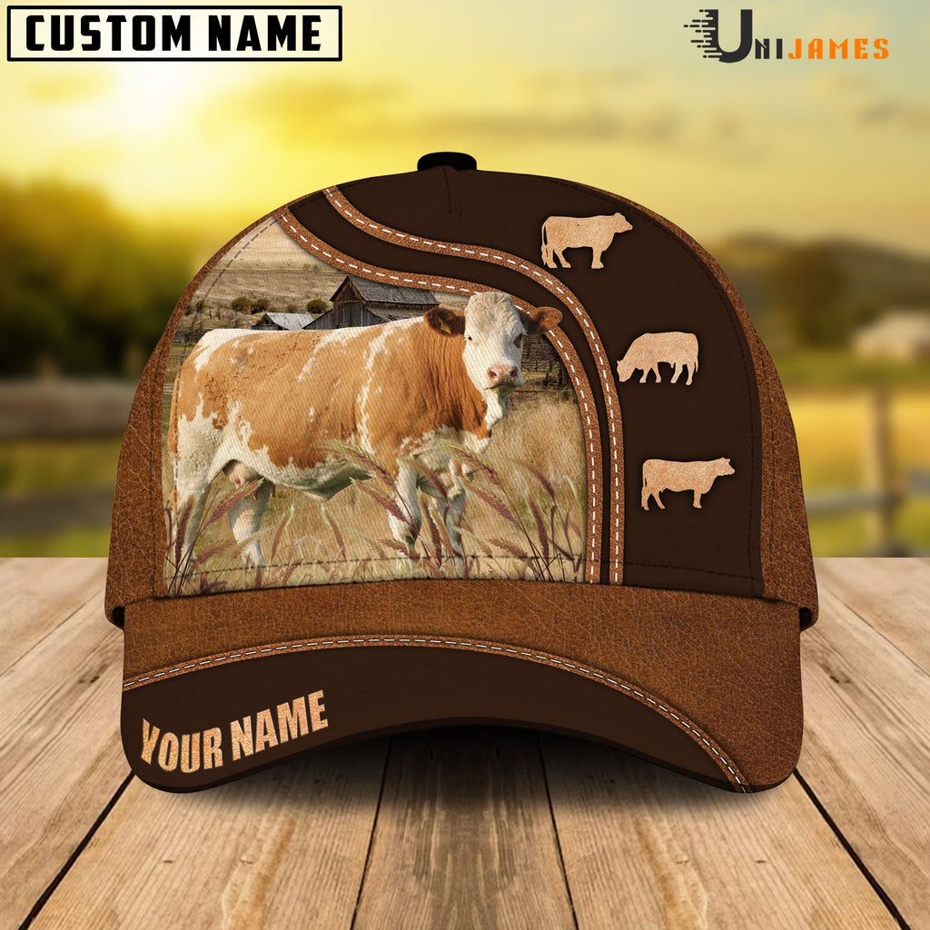 Simmental Farming Life Customized Name Cap