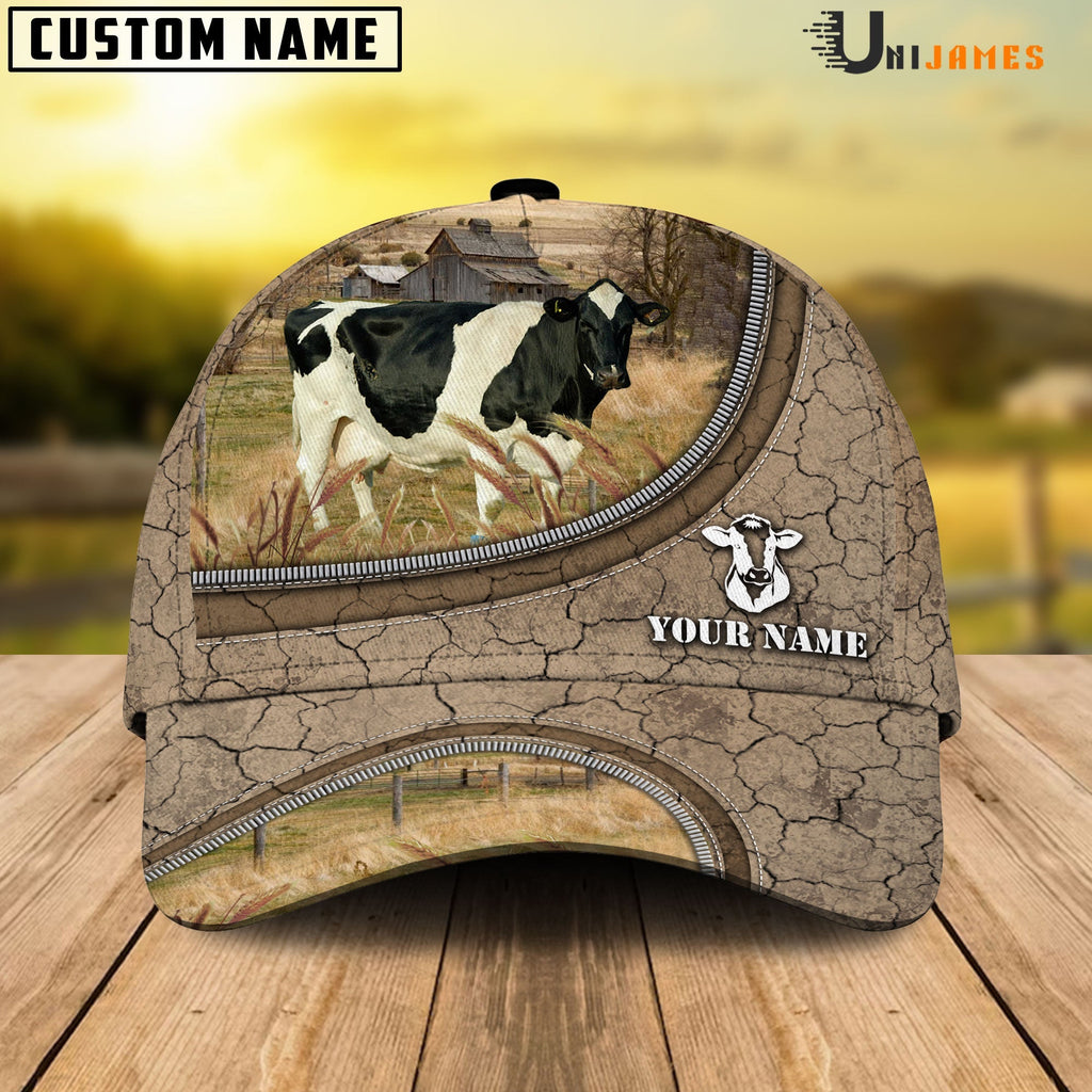 Holstein Happiness Farming Life Customized Name Cap