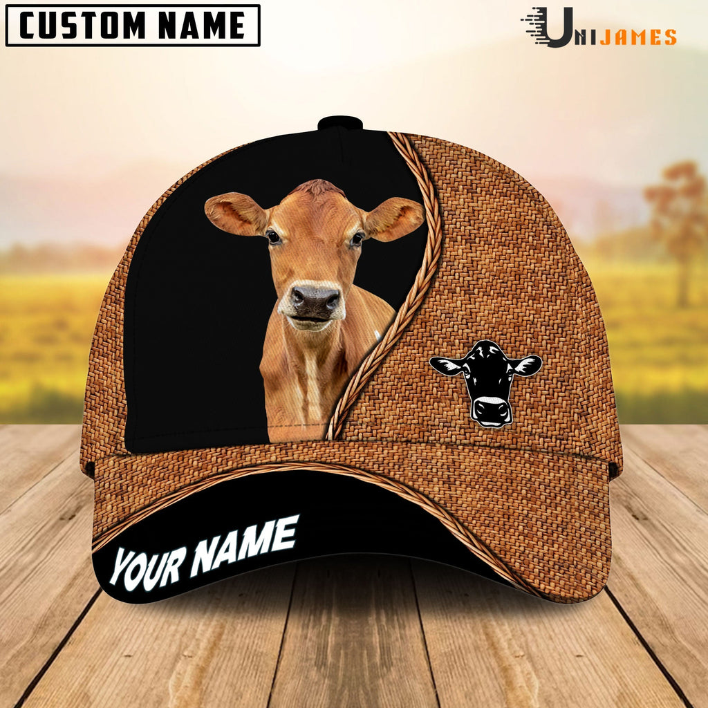 Jersey Rattan Pattern Customized Name Cap