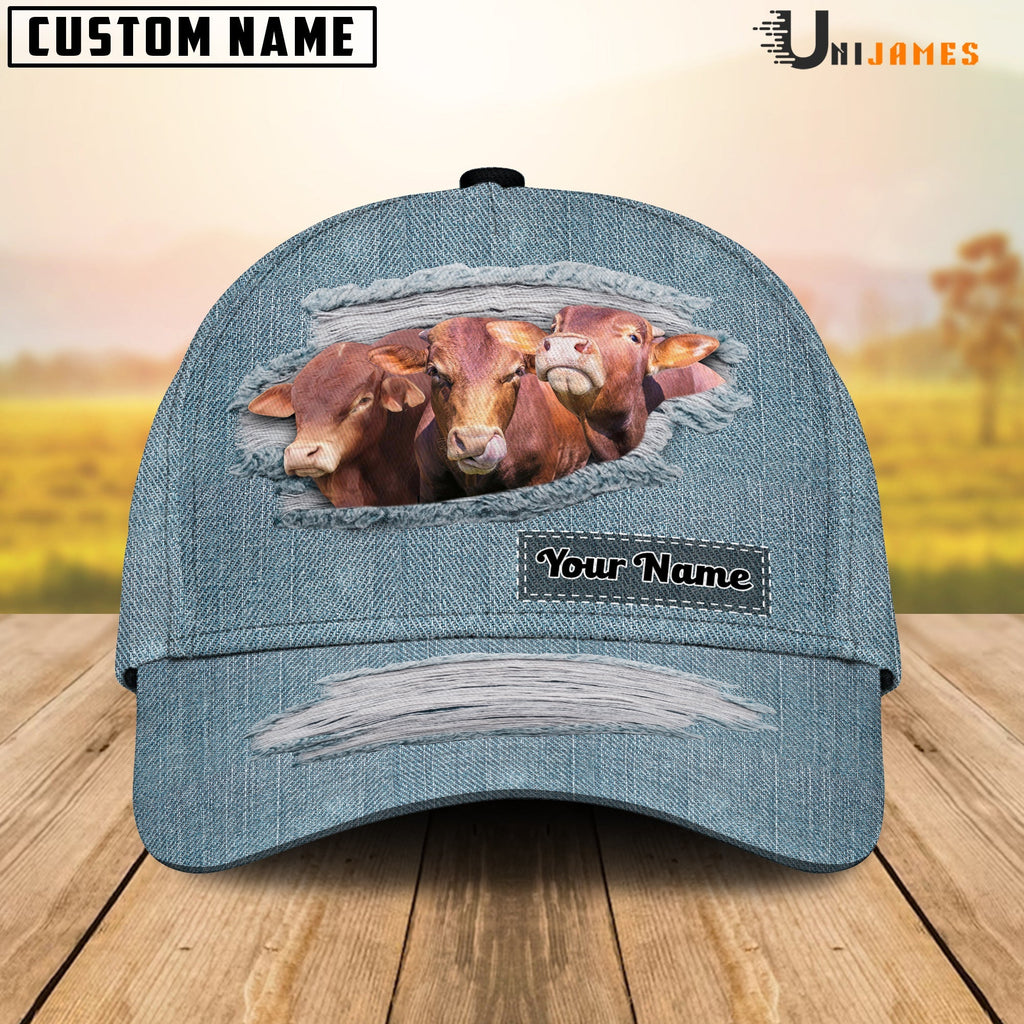 Beefmaster Jeans Style Pattern Customized Name Cap