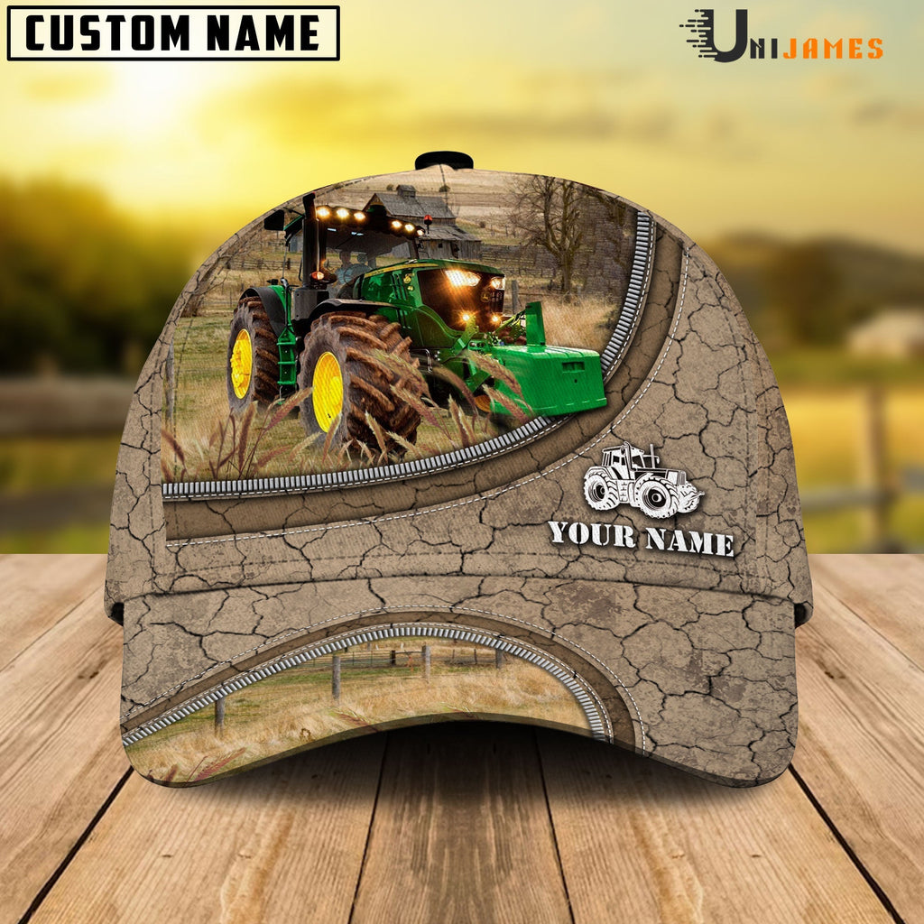 Tractor Happiness Farming Life Customized Name Cap