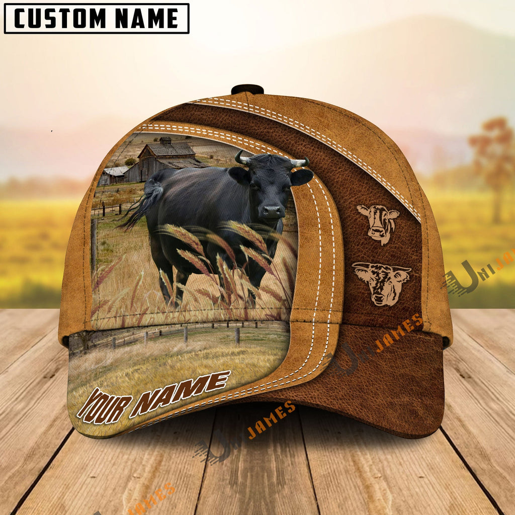 Dexter Ranch Lift Leather Pattern Customized Name Cap