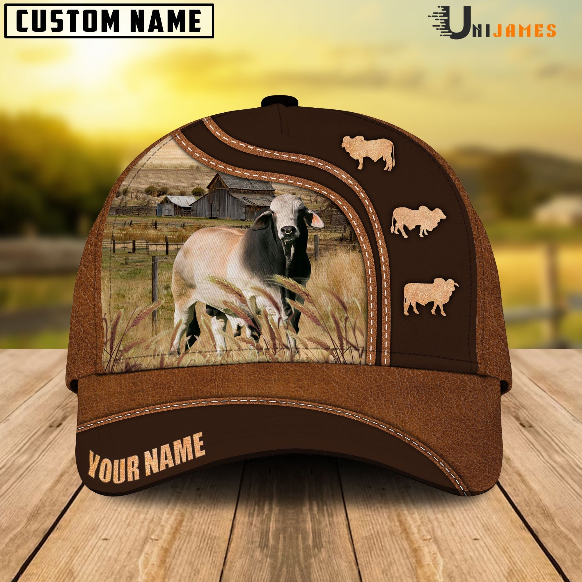 Brahman Farming Life Customized Name Cap
