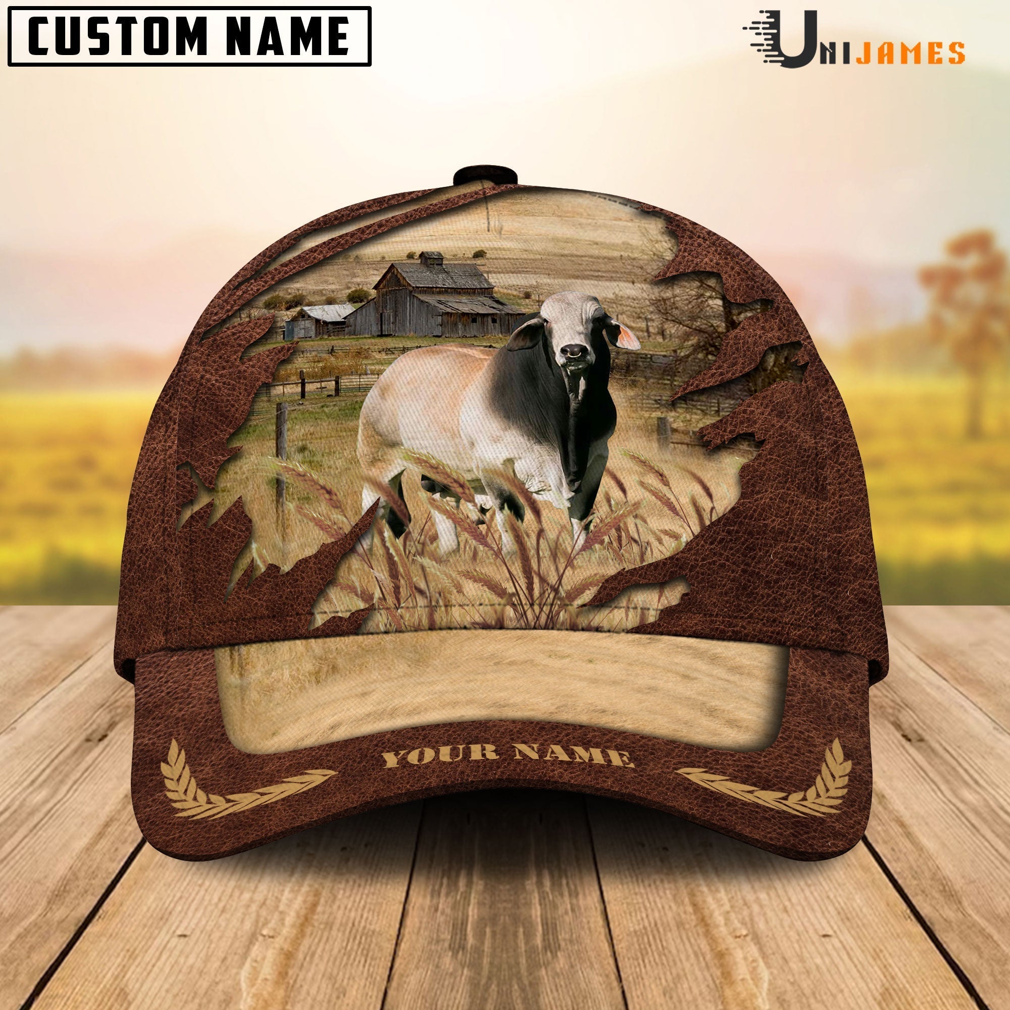 Brahman Meadow Life Customizes Name Cap