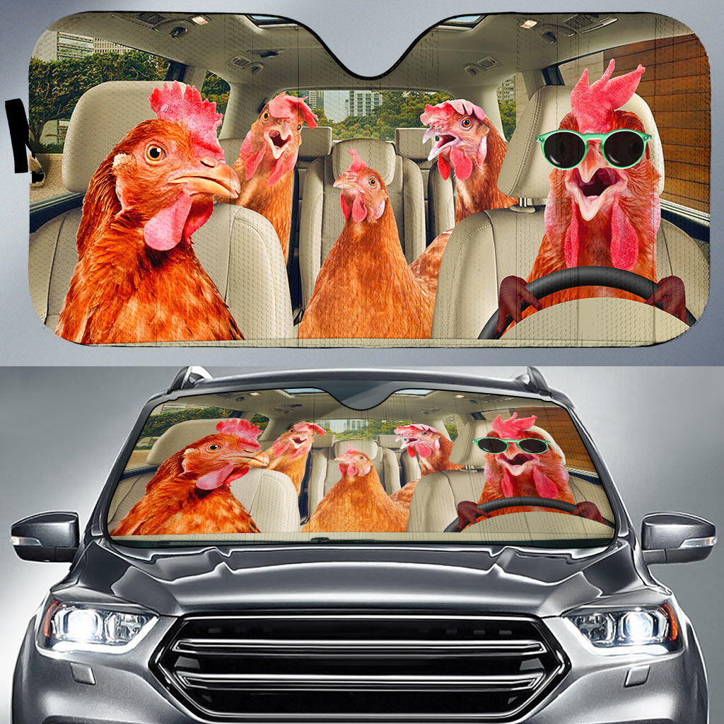 Driving Sunglasses Chickens All Over Printed 3D Sun Shade