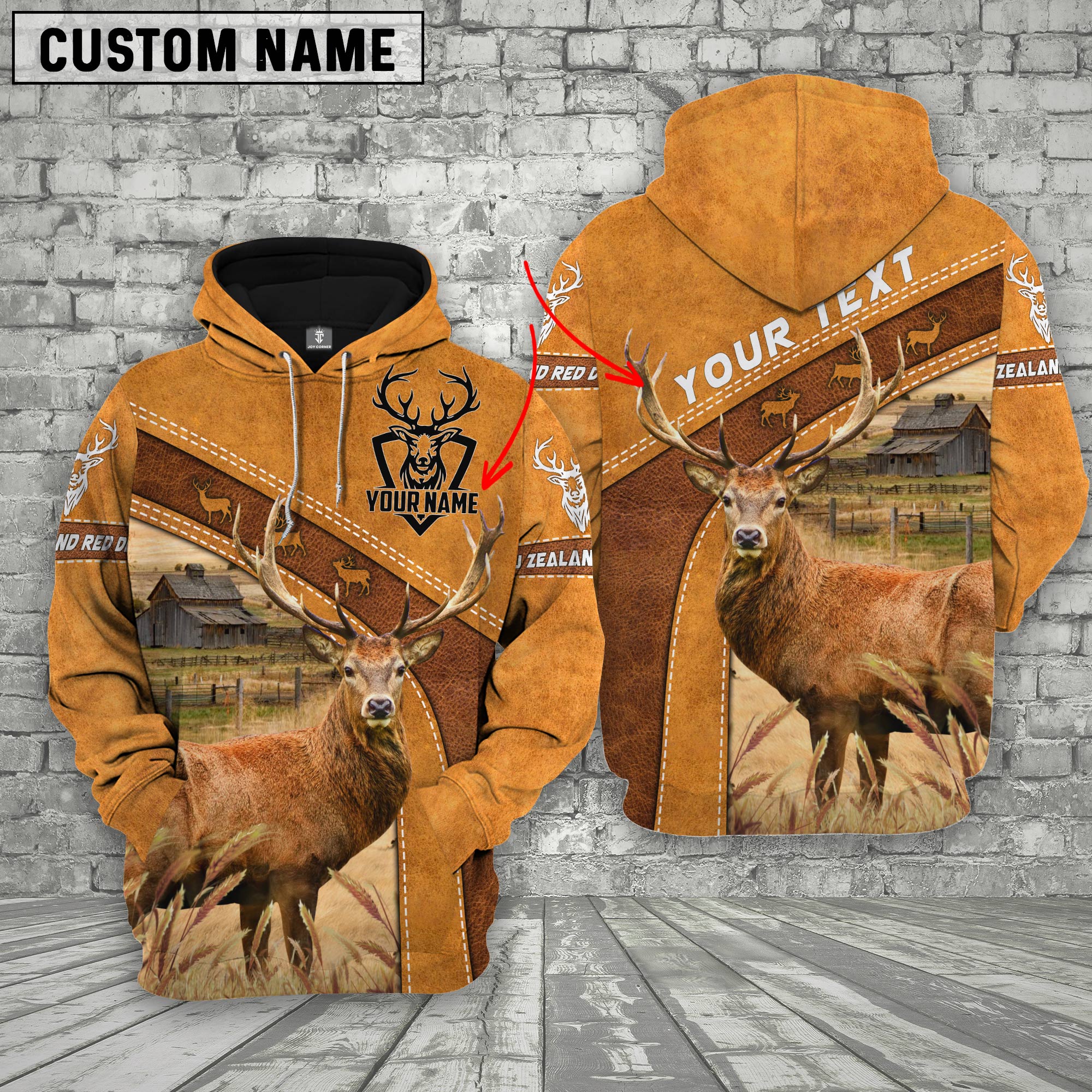 Personalized Name New Zealand Red Deer Hoodie TT1