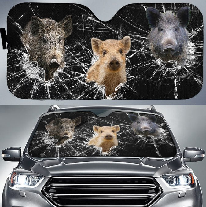 Hogs Broken Glasses 3D Sun Shade