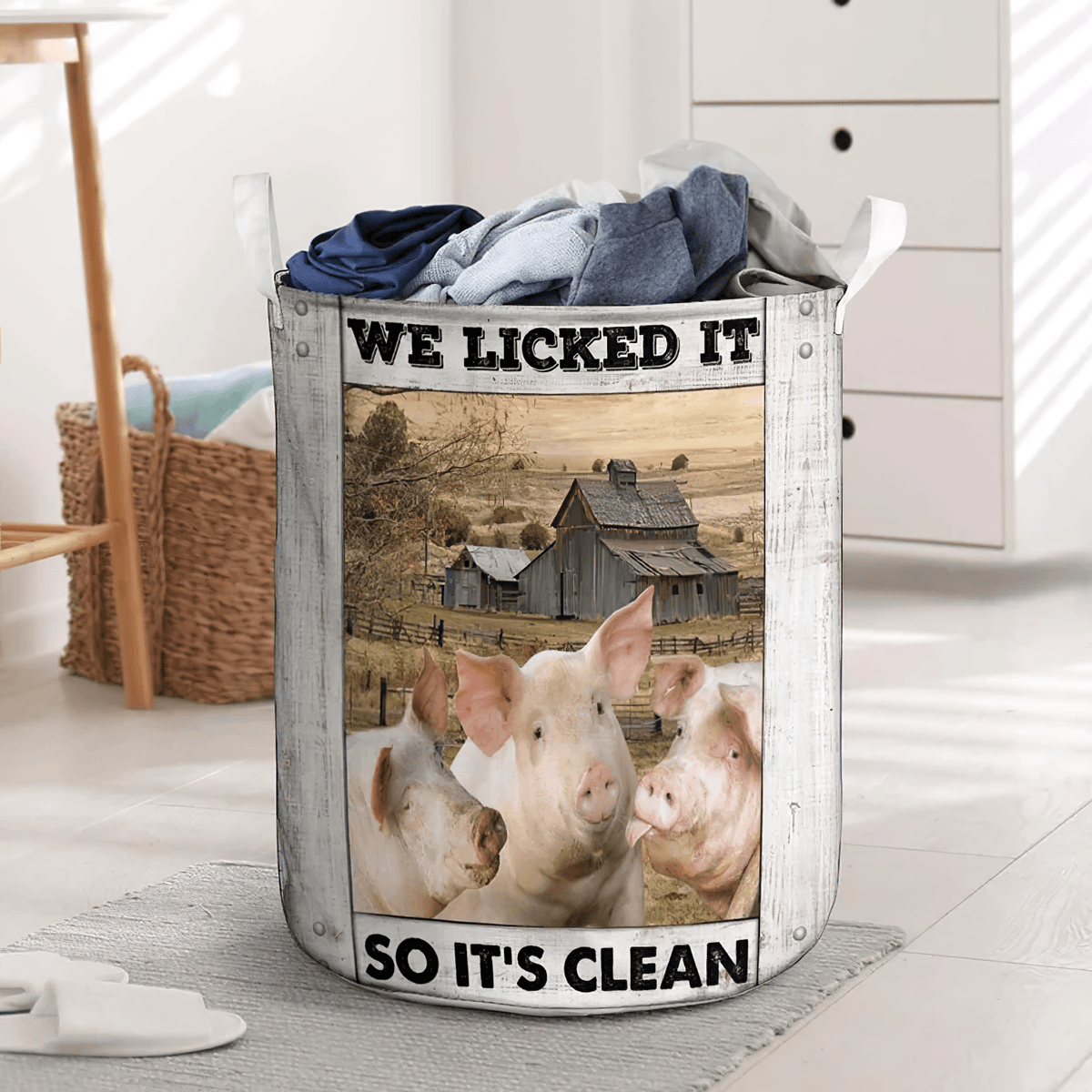 Pig Laundry Basket