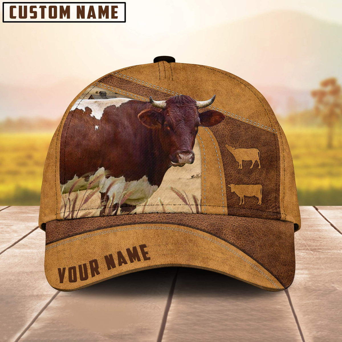 Personalized Name Pinzgauer Cattle Cap