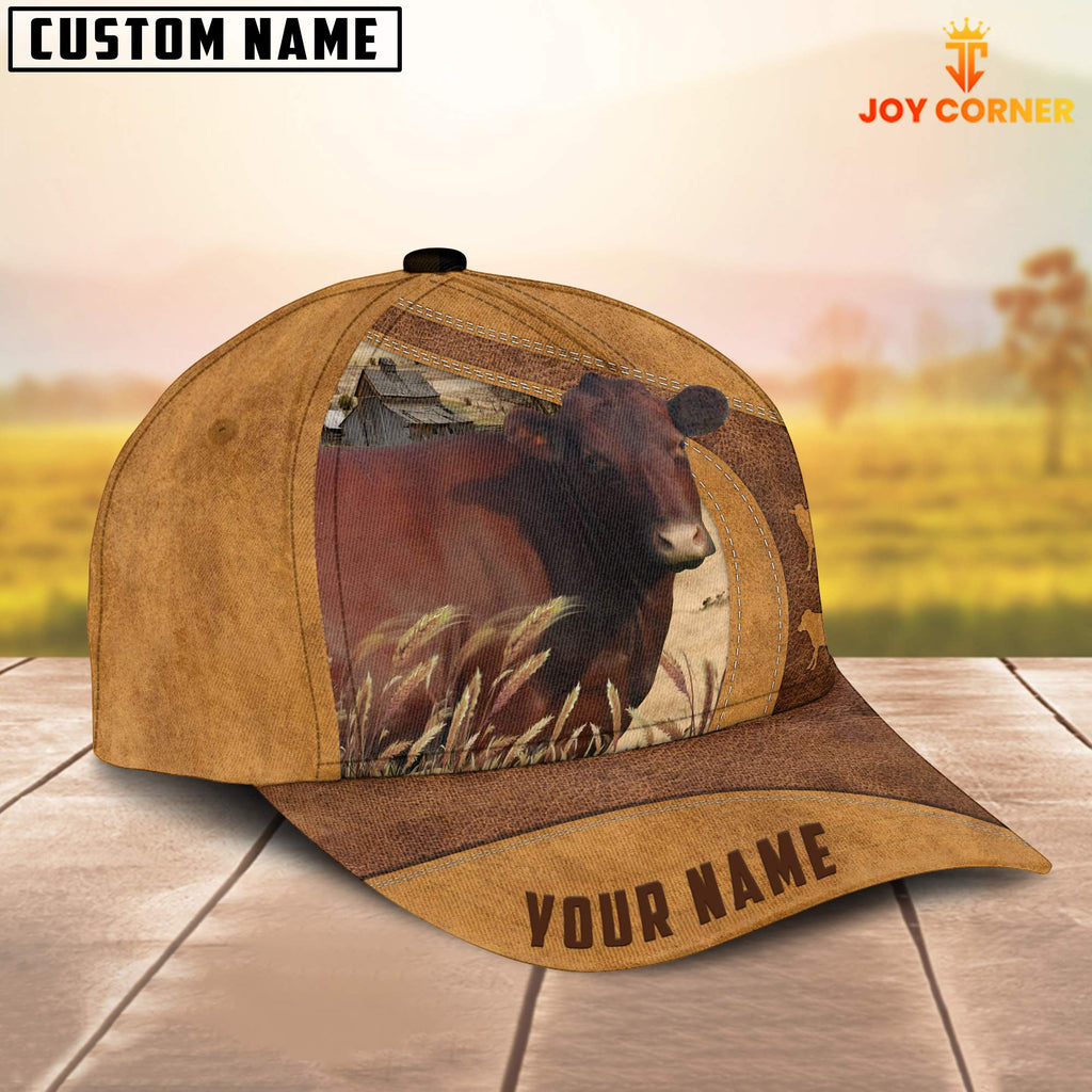Farm Red Poll Custom Name Retro Cap