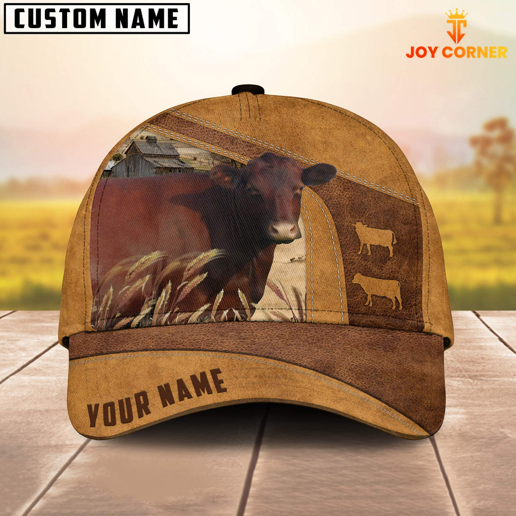 Farm Red Poll Custom Name Retro Cap