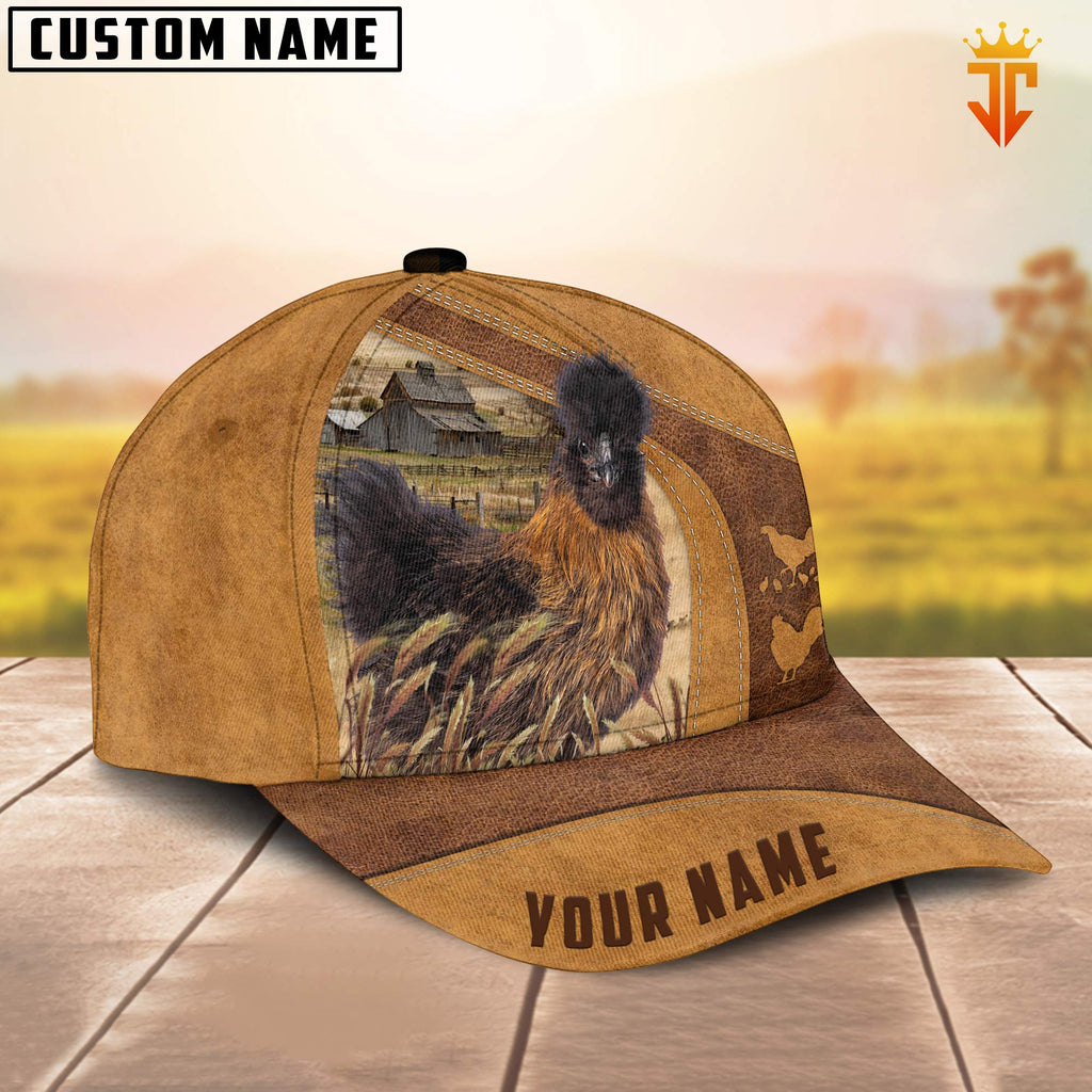 Custom Name Silkies Chicken Cap