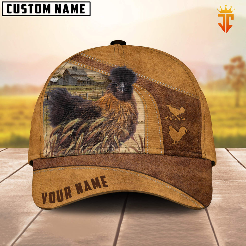 Custom Name Silkies Chicken Cap