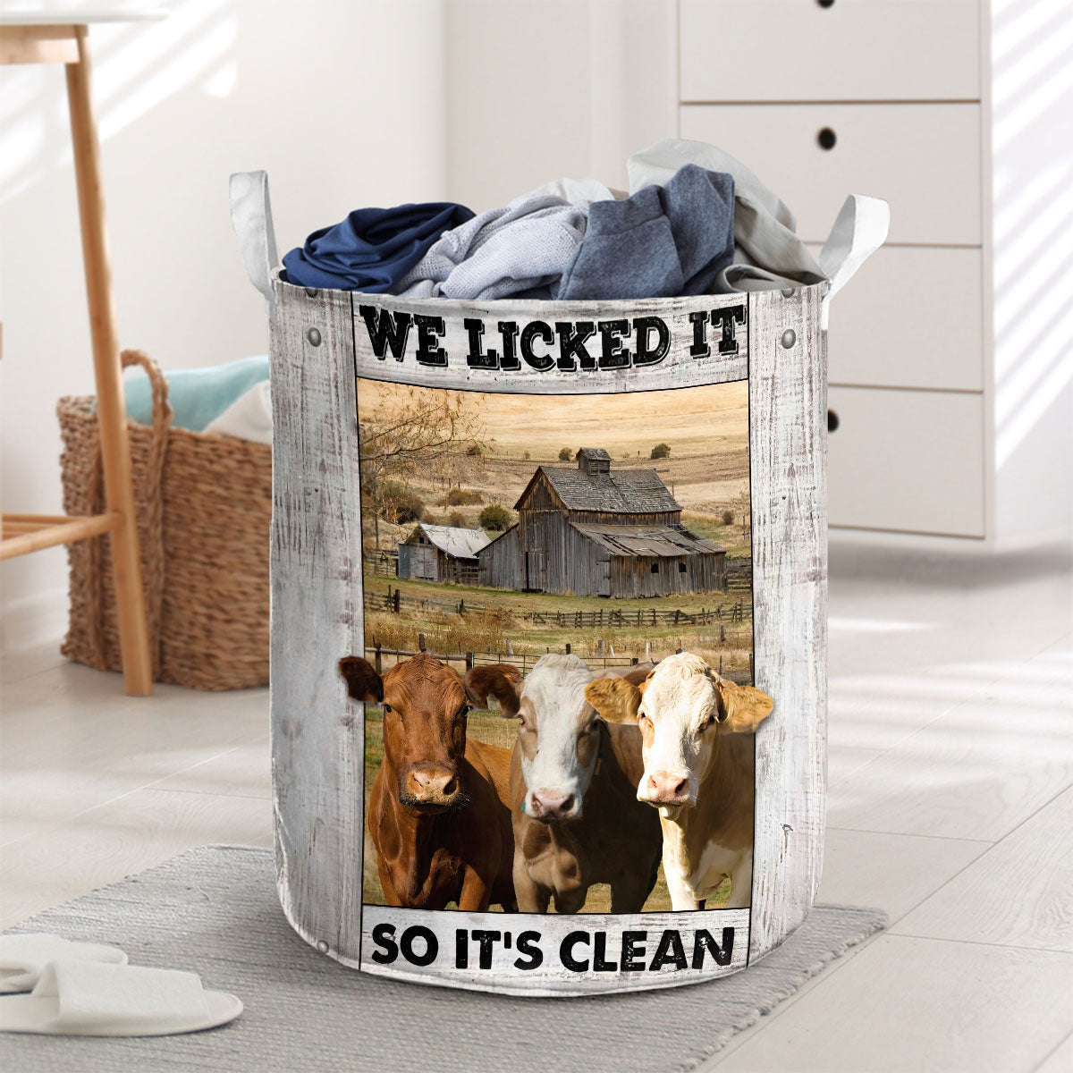 Simmental Barn Laundry Basket