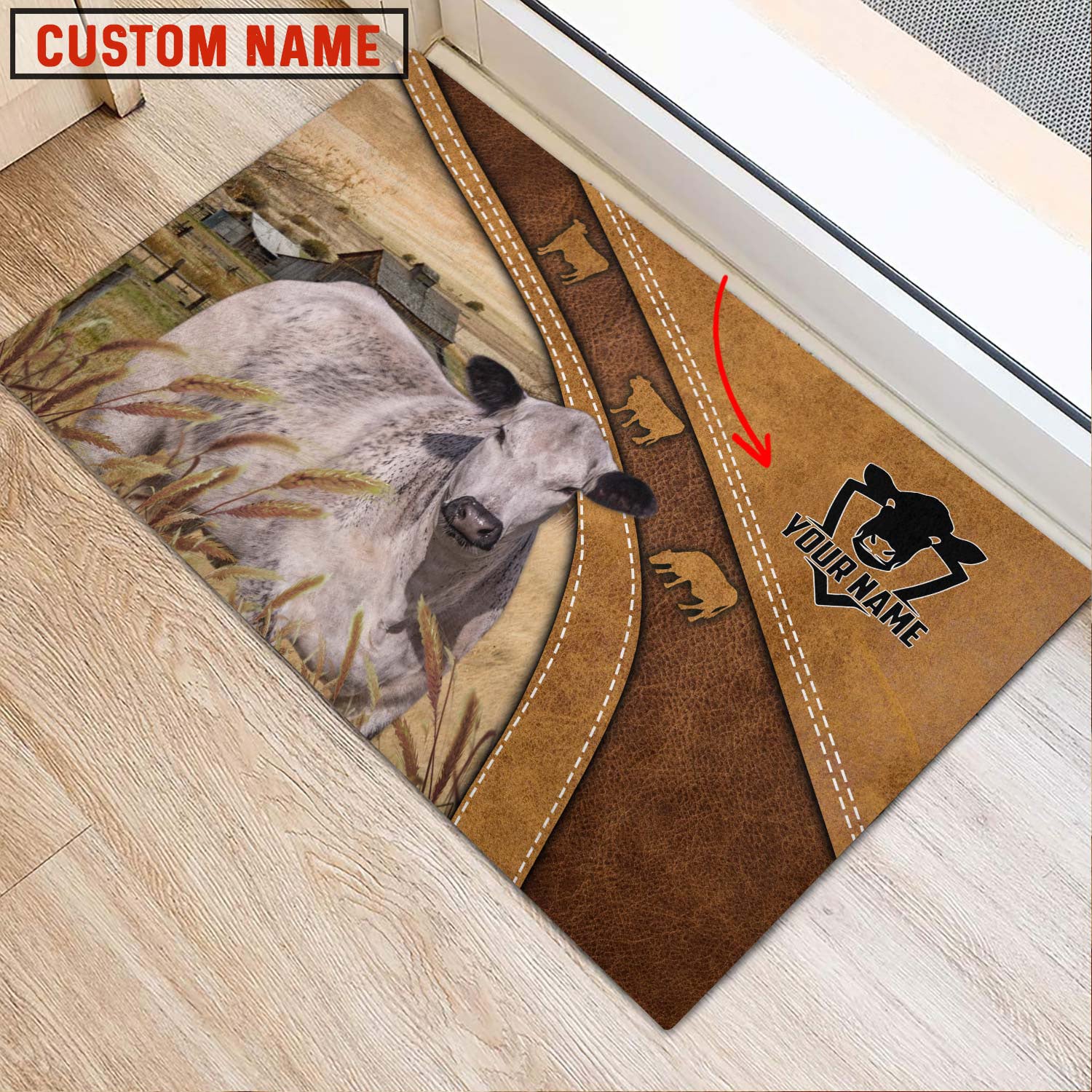 Speckle Park Personalized - Welcome  Doormat