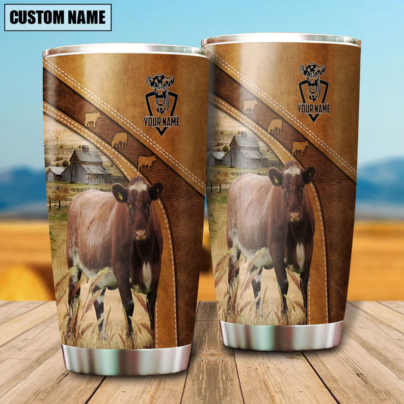 Shorthorn Customized Name 3D Tumbler