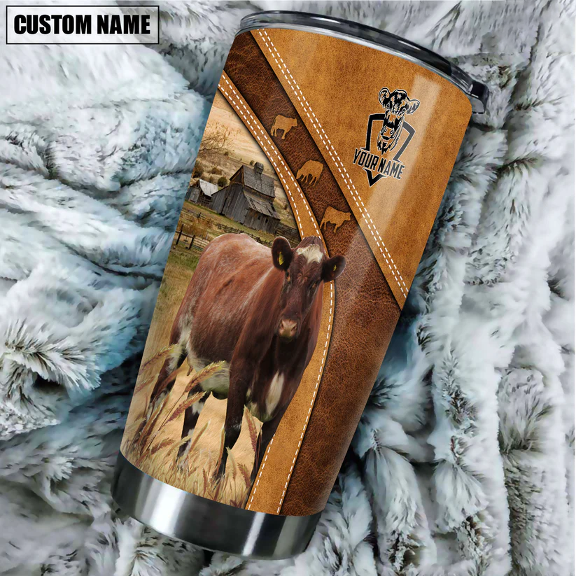 Shorthorn Customized Name 3D Tumbler