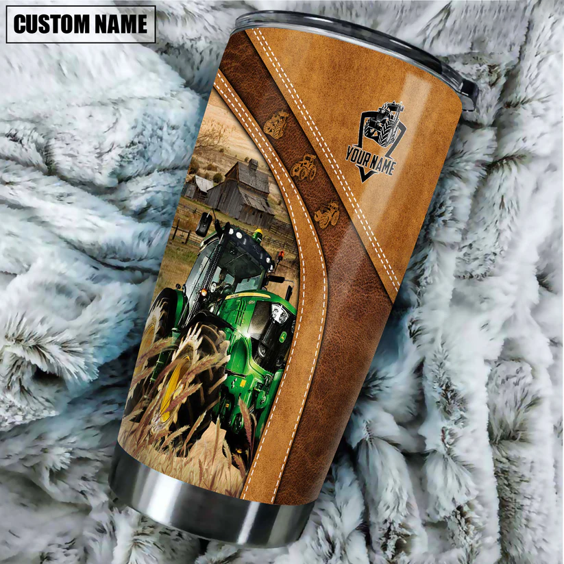 Tractor Customized Name 3D Tumbler