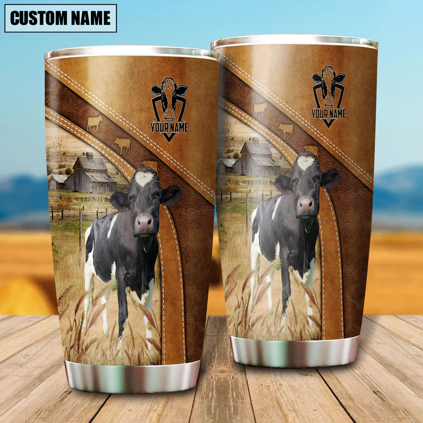 Holstein Customized Name 3D Tumbler