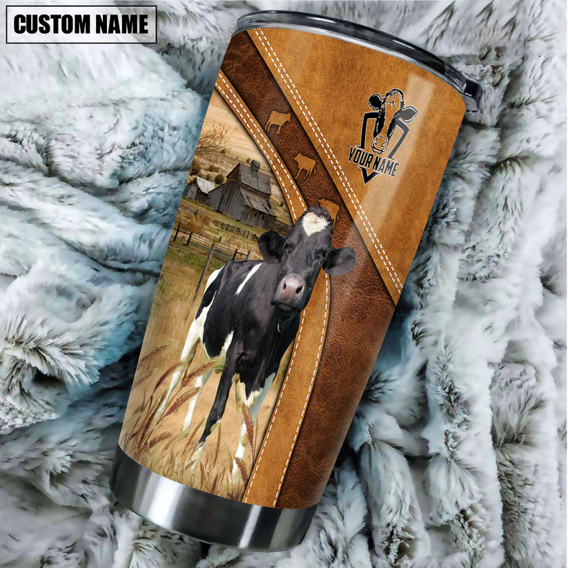Holstein Customized Name 3D Tumbler
