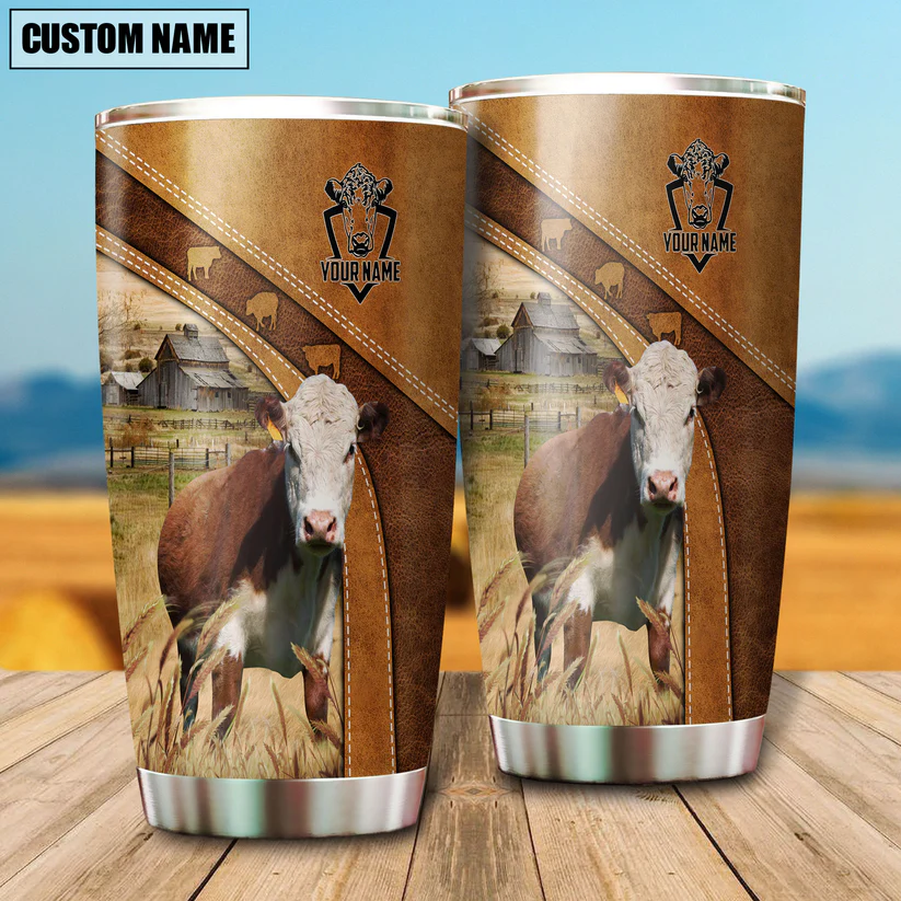 Hereford Customized Name 3D Tumbler