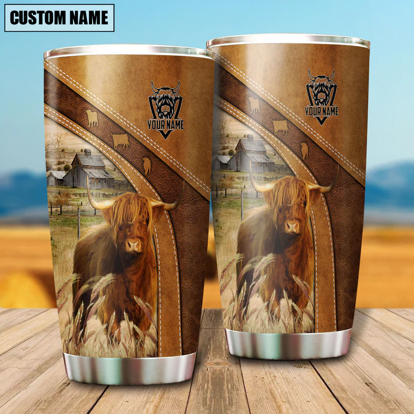 Highland Customized Name 3D Tumbler