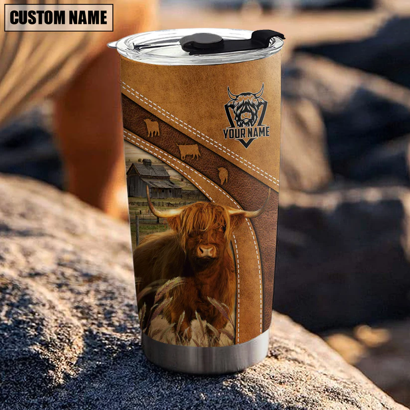 Highland Customized Name 3D Tumbler