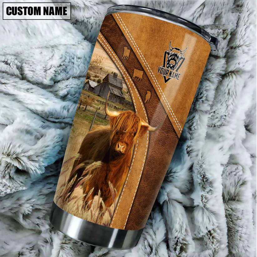 Highland Customized Name 3D Tumbler