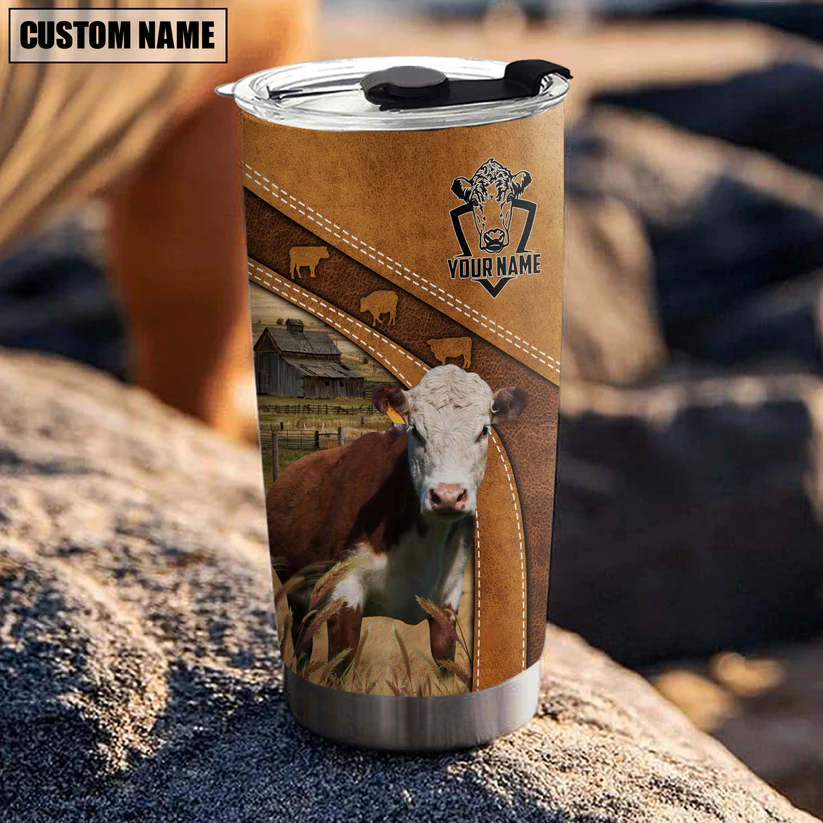 Hereford Customized Name 3D Tumbler