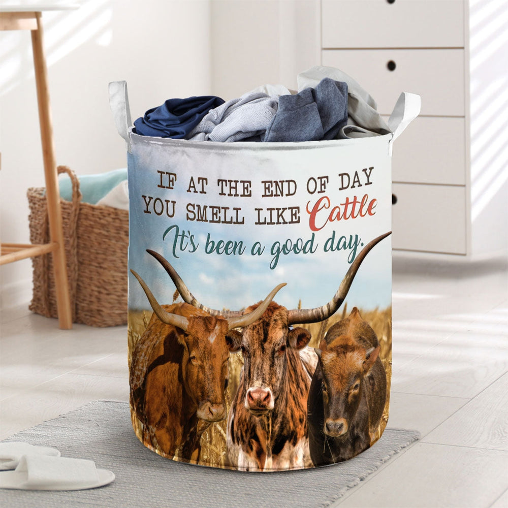 Tx-Longhorn - It's Been A Good Day Laundry Basket