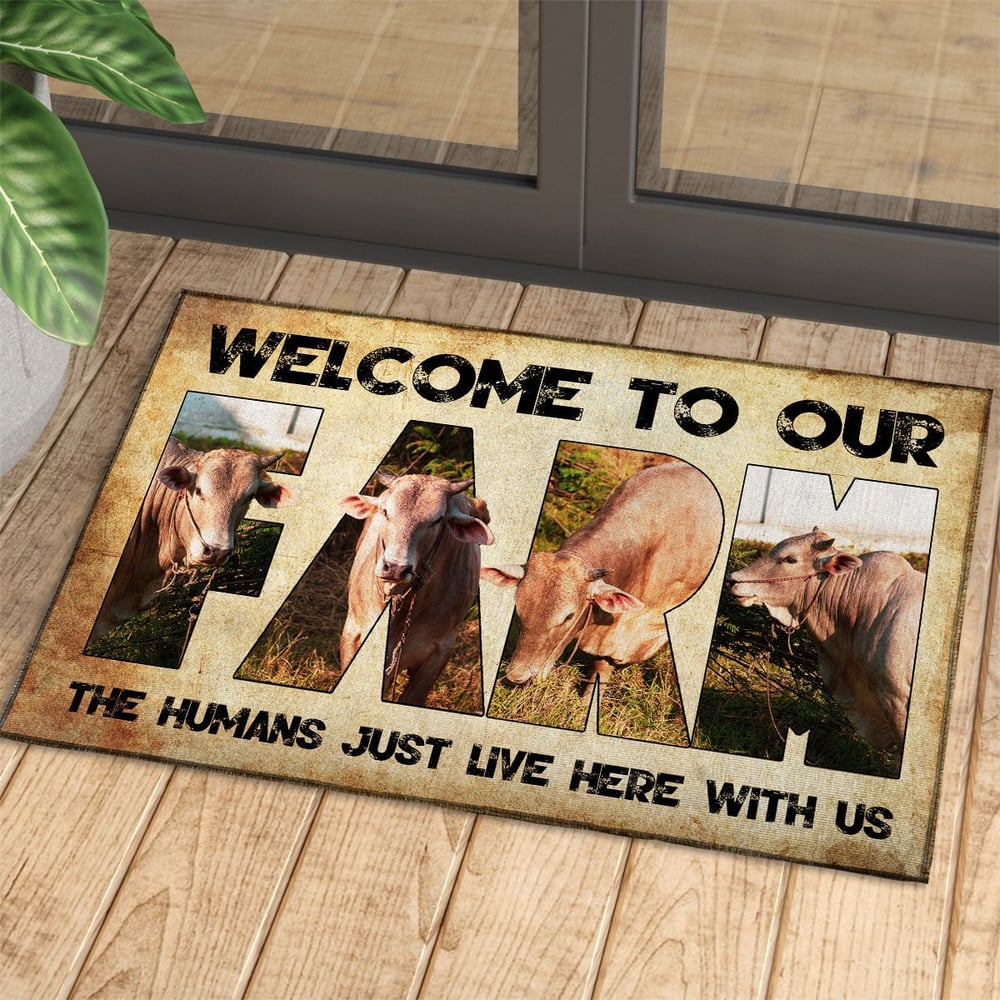 Welcome To Our Farm - Beefmaster Doormat